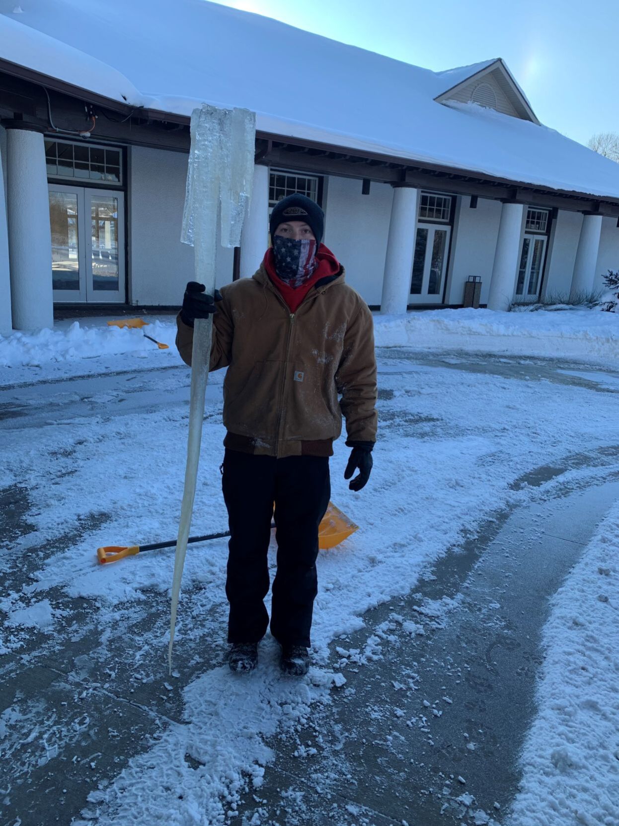 6-foot-tall icicle